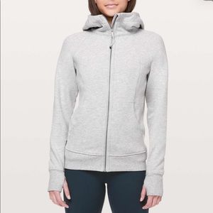 Lululemon light grey zip up